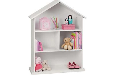 Mia Dolls House Bookcase - White
